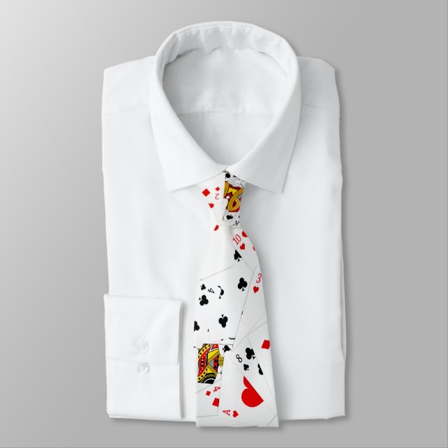 Playing Cards Collection Neck Tie (Tied)