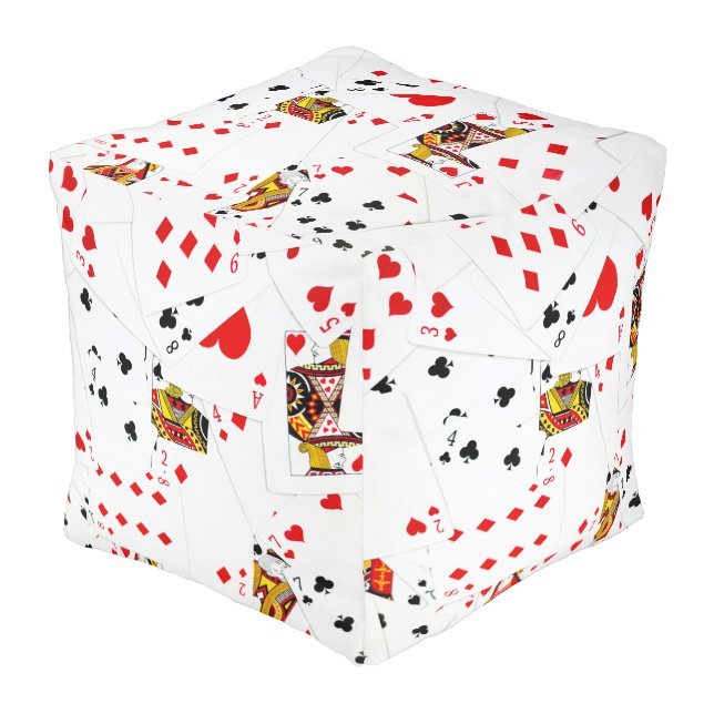 Playing Cards Collection  Pouf (Angled Front)