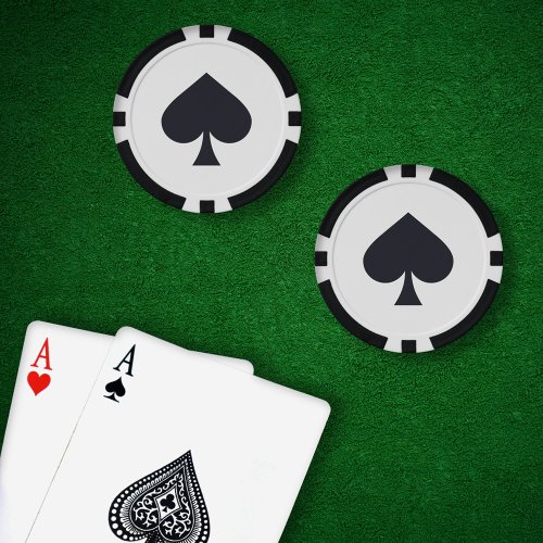 Playing Cards Color _ Spades Poker Chips
