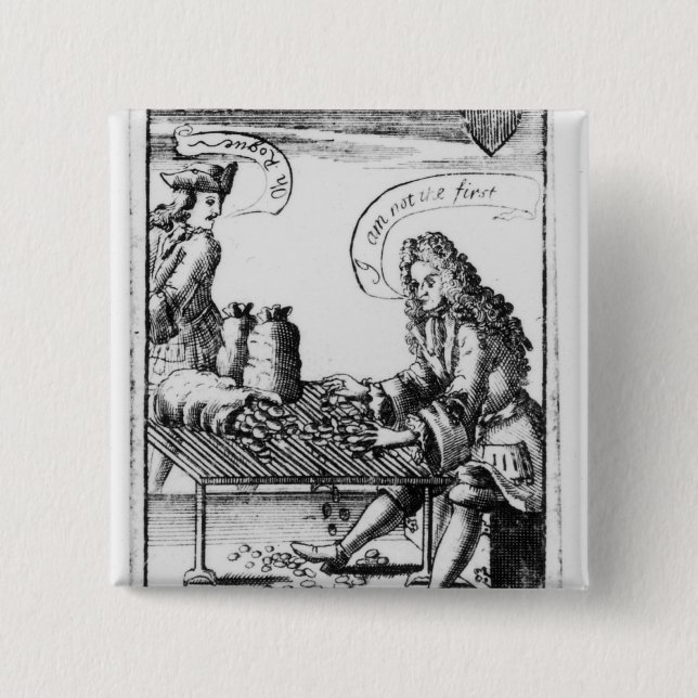 Playing cards commemorating button (Front)