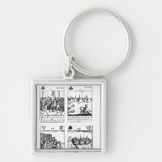 Playing cards commemorating keychain (Front)