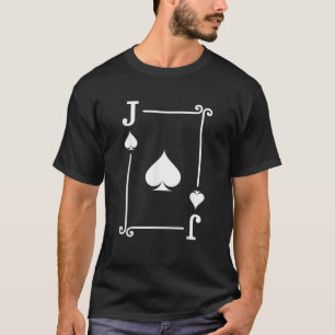 Playing Cards Costume Jack Card Spades Jack Card T-Shirt