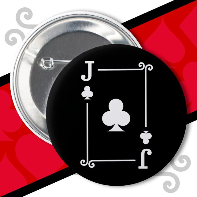 Playing Cards Costume Jack Clubs Card Jack Card Button (Creator Uploaded)