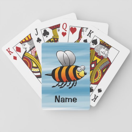 Playing Cards Cute Bumble Honey Bee Cartoon Poker Cards