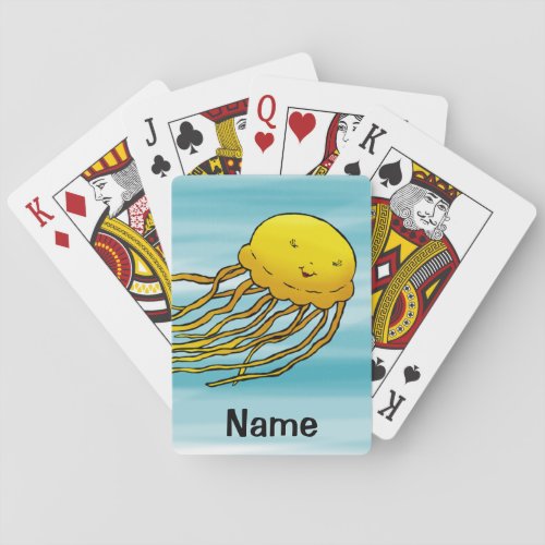 Playing Cards Cute Jellyfish Cartoon Poker Cards