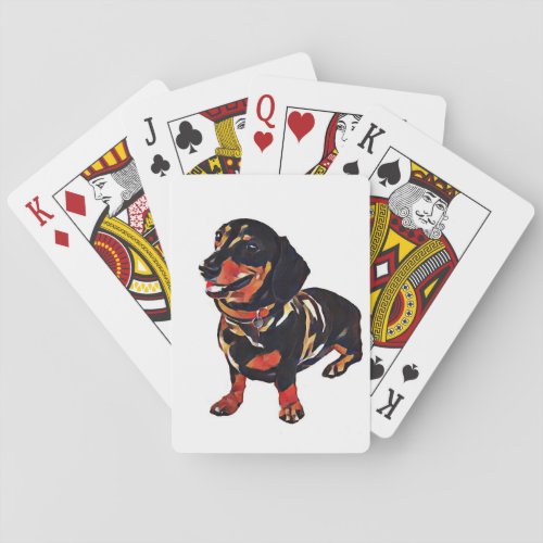 Playing Cards Dachshund classic