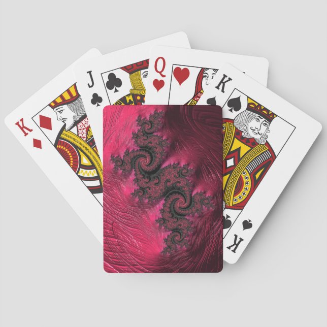 playing cards - F408 "Pink Dragon" (Back)