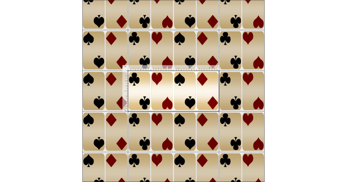Playing Cards Fabric Zazzle