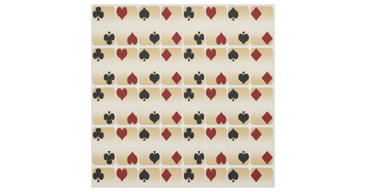 Playing Cards Fabric Zazzle