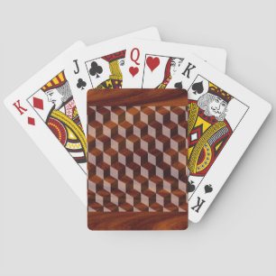 Playing cards - Faux inlaid wood