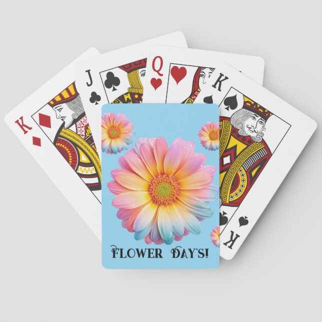  Playing Cards (Flower Day's) (Back)