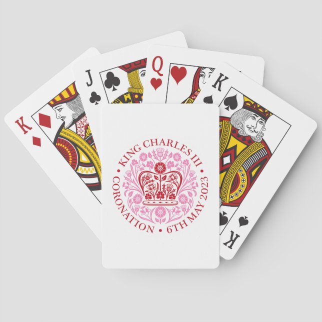 Playing Cards for 2023 Coronation - Red  (Back)