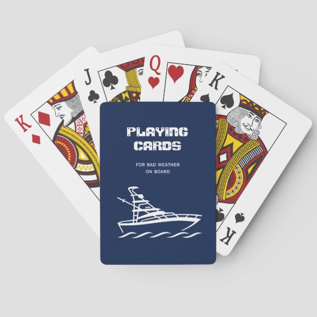 Playing Cards for bad weather on board (Back)
