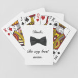 Playing Cards For The Best Man at Zazzle