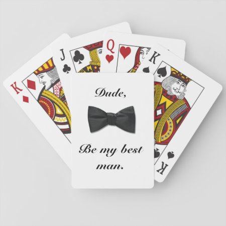 Playing Cards For The Best Man