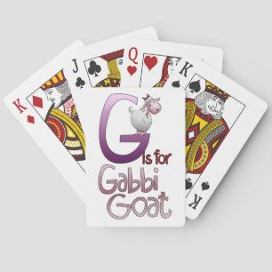 Playing Cards, G is for Gabbi Goat Poker Cards