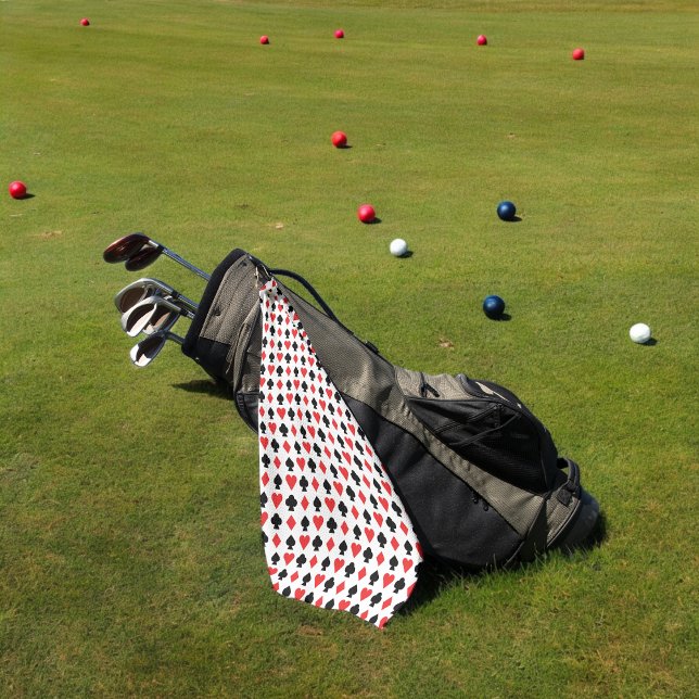 playing cards golf towel (golf towel)