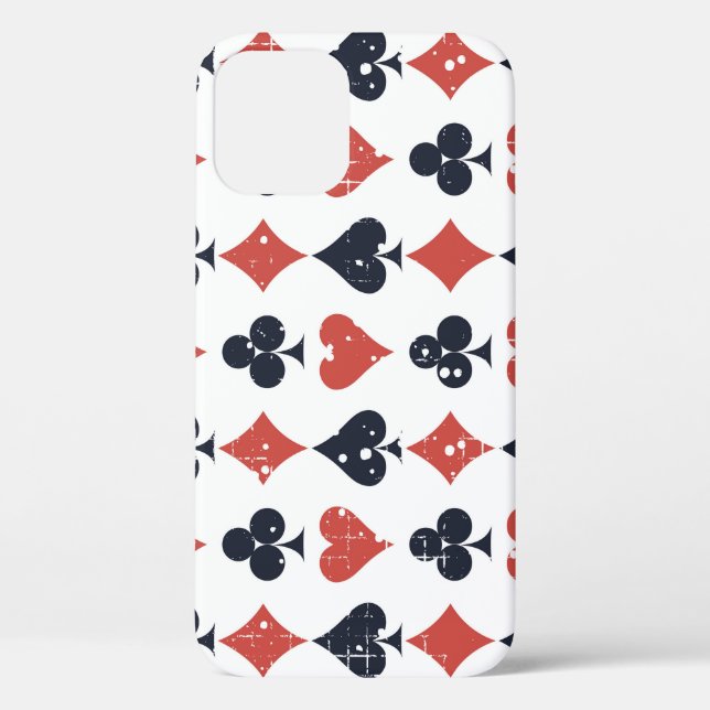 Playing Cards: Grunge Abstract Pattern Case-Mate iPhone Case (Back)