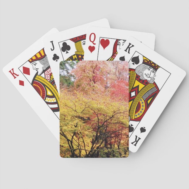 Playing cards in fall colors (Back)
