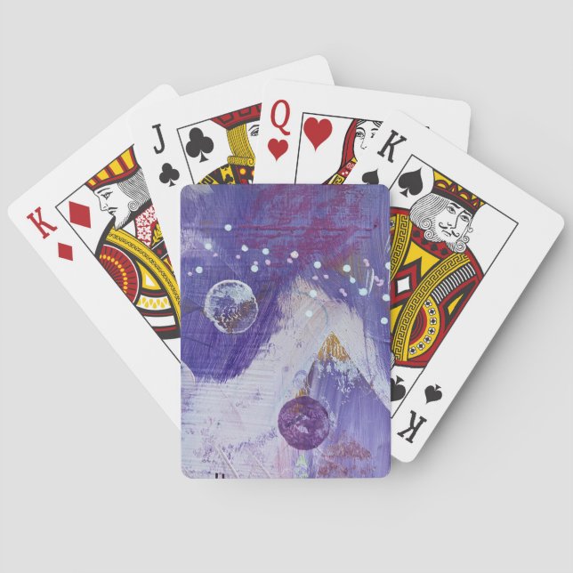 Playing Cards in Moon Mountain Design (Back)