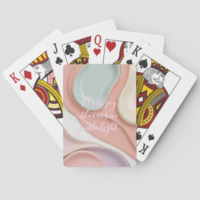 Playing cards in stylish abstract graphic (Back)