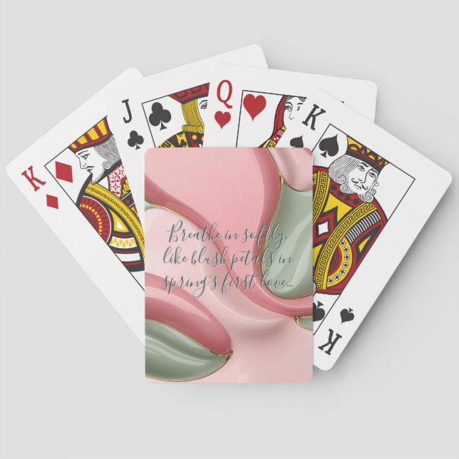 Playing cards in stylish abstract graphic (Back)
