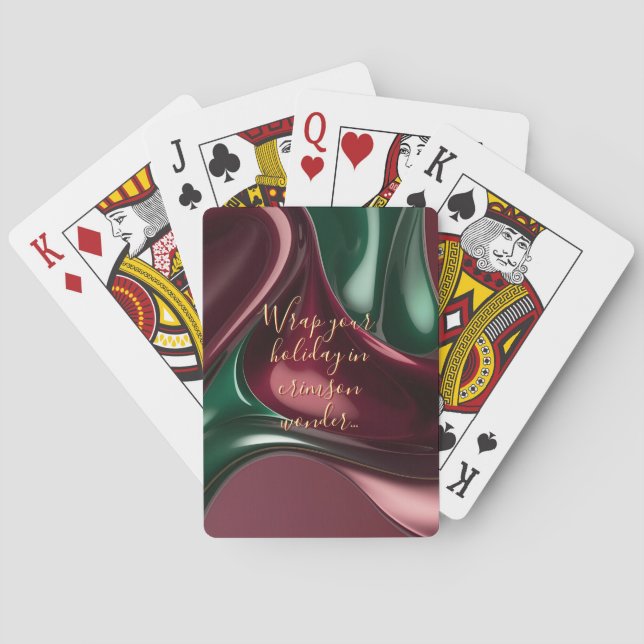 Playing cards in stylish abstract graphic (Back)