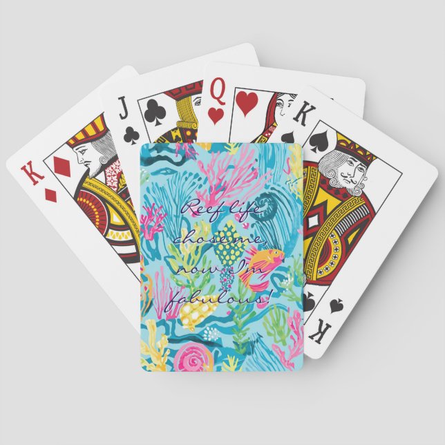 Playing cards in stylish graphic (Back)