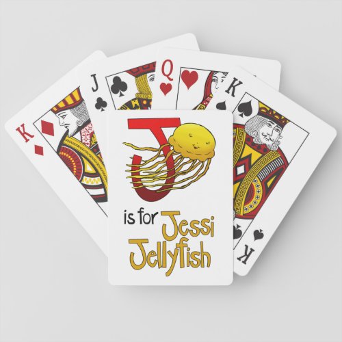 Playing Cards J is for Jessi Jellyfish Poker Cards