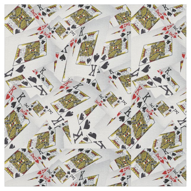 Playing Cards Kings Layered, Fabric (Close Up)