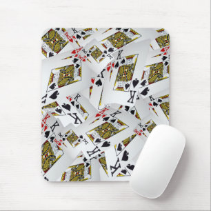 Playing Cards Kings Layered, Mousepad