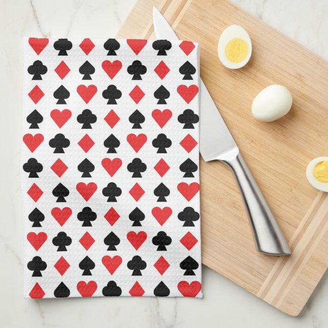 Playing Cards Kitchen Towel (Quarter Fold)