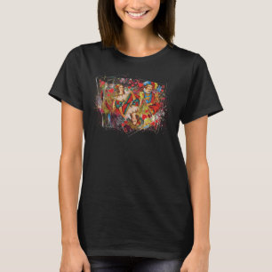 Playing Cards Magician color burst graphic art T-Shirt