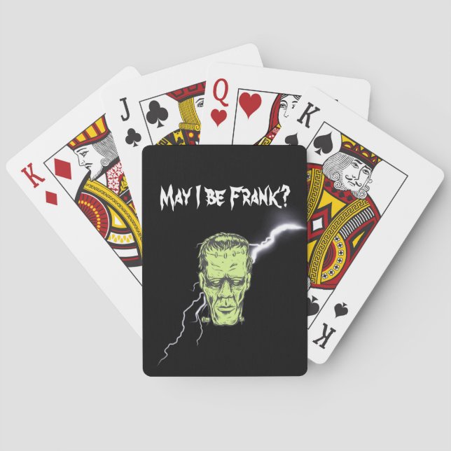 Playing Cards, May I Be Frank, Frankenstein Poker Cards (Back)