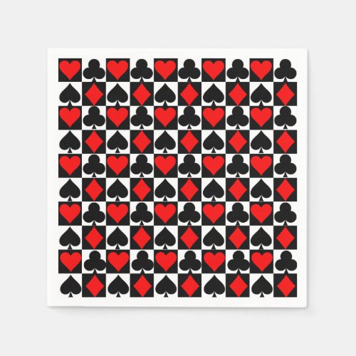 Playing cards napkins