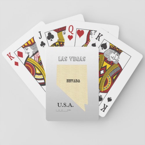 Playing Cards _ Nevada Map with Your City