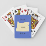 Playing Cards - Oregon Map With Your Town at Zazzle