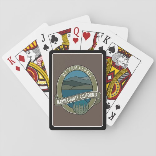 Playing Cards Oval Mt Tamalpais Marin California