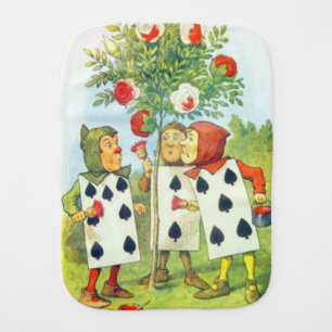 Playing Cards Painting the Rose Bush Burp Cloth