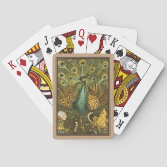Playing Cards Peacock and Chickens Hoytema