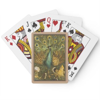 Playing Cards Peacock and Chickens Hoytema
