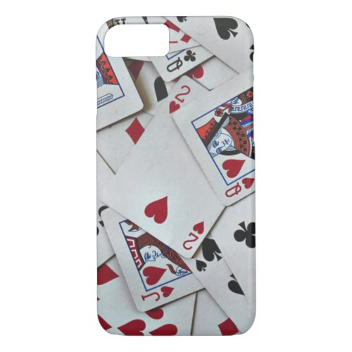 Playing Cards Poker Games Queen King iPhone 87 Case