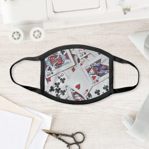 Playing Cards Poker Games Queen King Face Mask