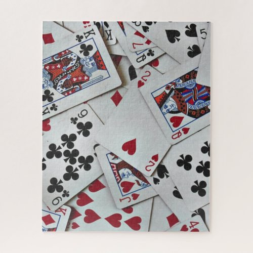 Playing Cards Poker Games Queen King Jigsaw Puzzle