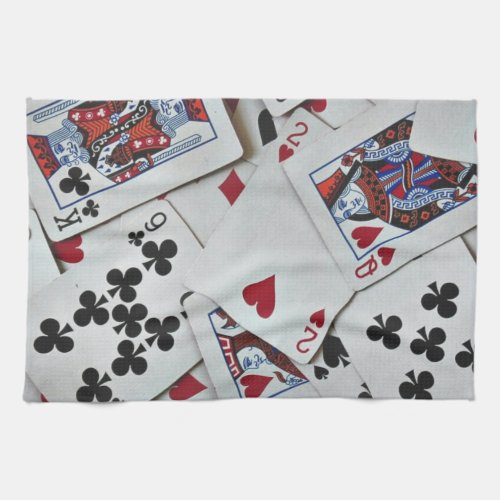 Playing Cards Poker Games Queen King Kitchen Towel