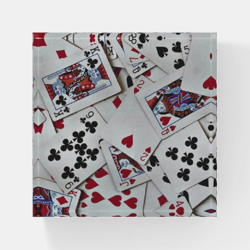 Playing Cards Poker Games Queen King Paperweight