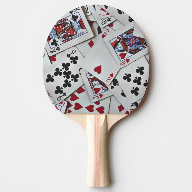 Playing Cards Poker Games Queen King Ping Pong Paddle (Front)