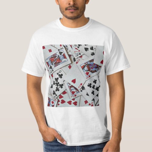 Playing Cards Poker Games Queen King T_Shirt