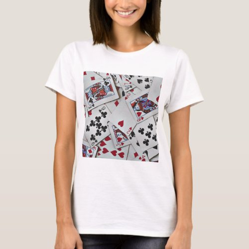 Playing Cards Poker Games Queen King T_Shirt