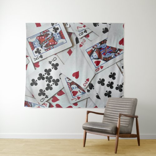Playing Cards Poker Games Queen King Tapestry